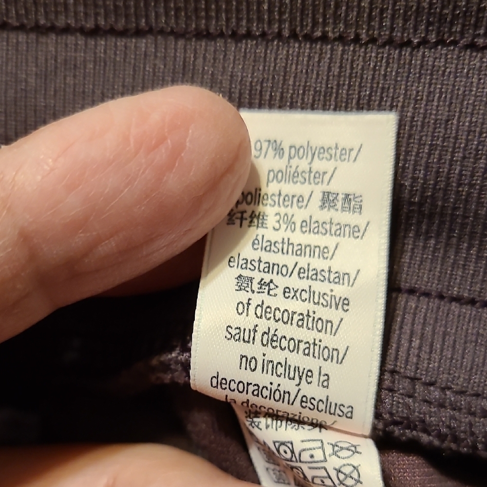 Purple Satin Drawstring Pants - Picture 3 of 5